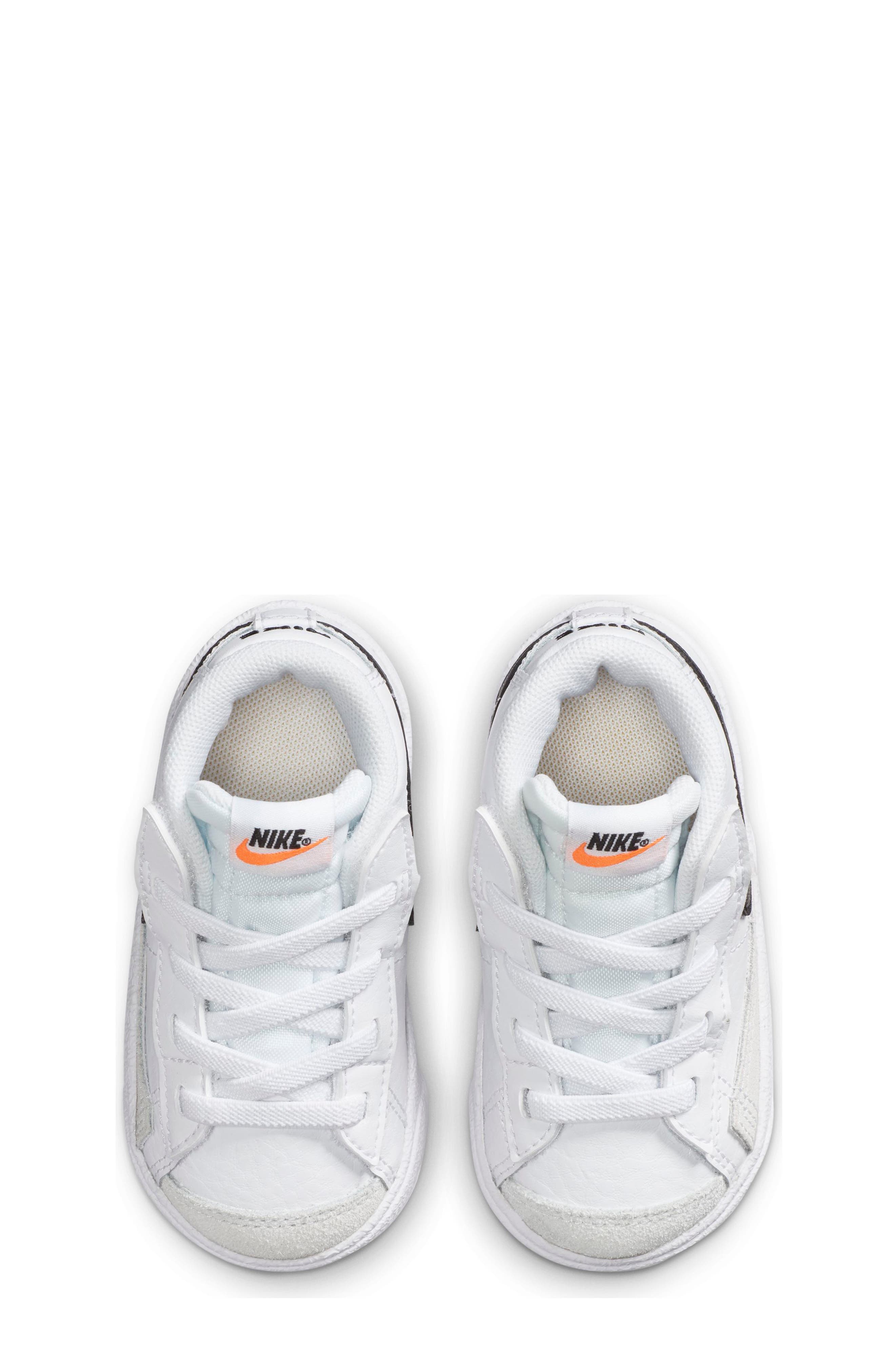 Nike Kids' Blazer Mid '77 Sneaker, Alternate, color, White/ Black/ Orange