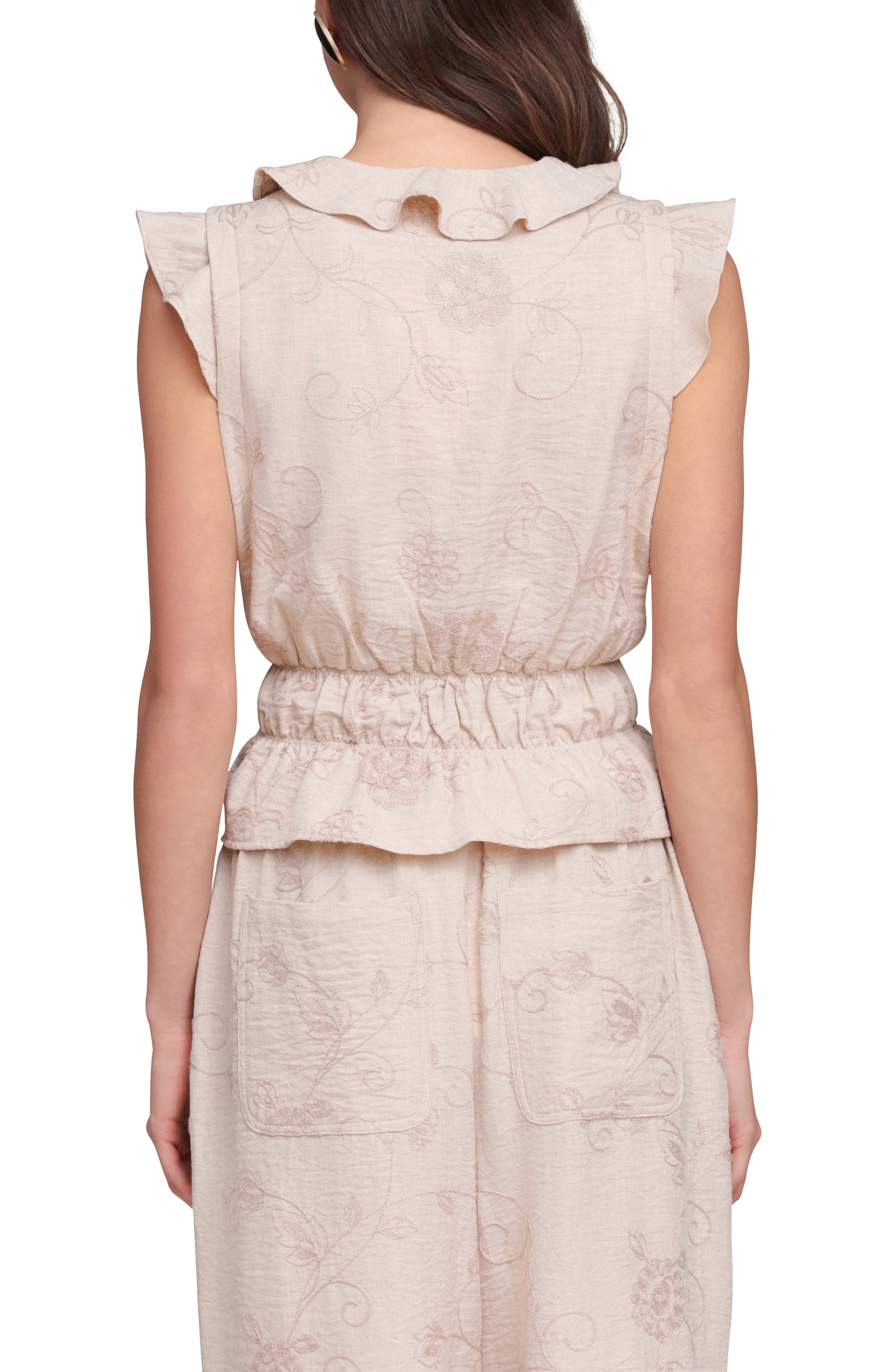 Tie Front Smocked Top - image 4