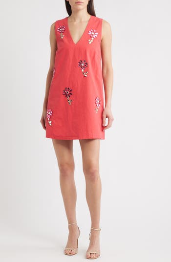 Sister Jane Field Crystal Cotton Minidress | Nordstrom
