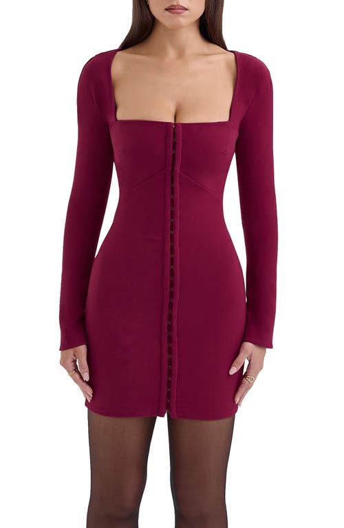 HOUSE OF CB HOUSE OF CB SELENE LONG SLEEVE MINIDRESS