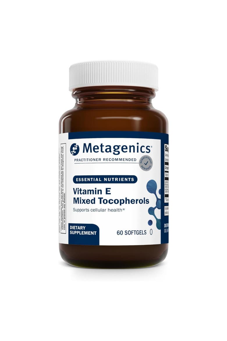 Vitamin E Mixed Tocopherols High Potency Antioxidant Supplement 60 Softgels, Main, color, None