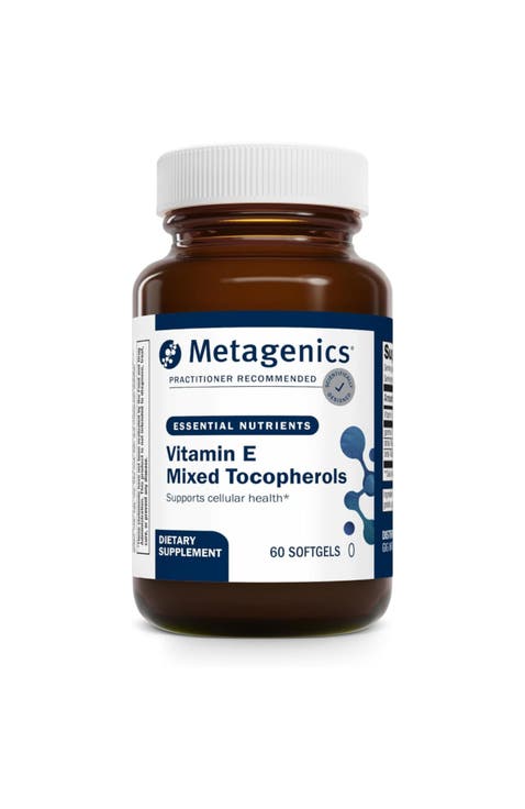 Vitamin E Mixed Tocopherols High Potency Antioxidant Supplement 60 Softgels