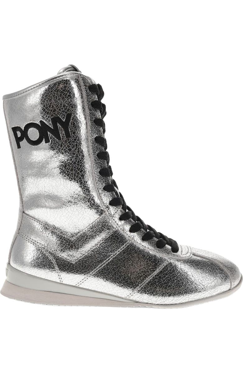 PONY KO-80 High Vintage Metallic Sneakers, Alternate, color,