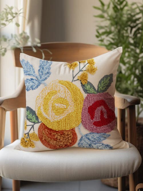 Gauri Kohli Vienna Throw Pillow Cover In Multi