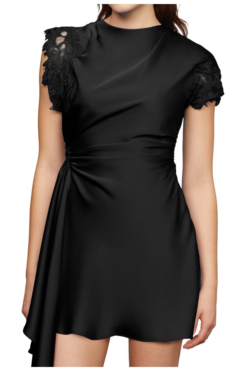 AMUR Zina ruched mini dress, Alternate, color,