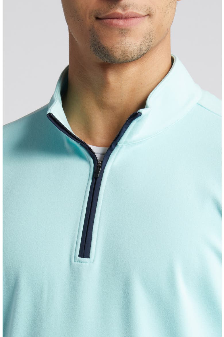 Emery Quarter Zip Golf Pullover, Alternate, color, AQUA