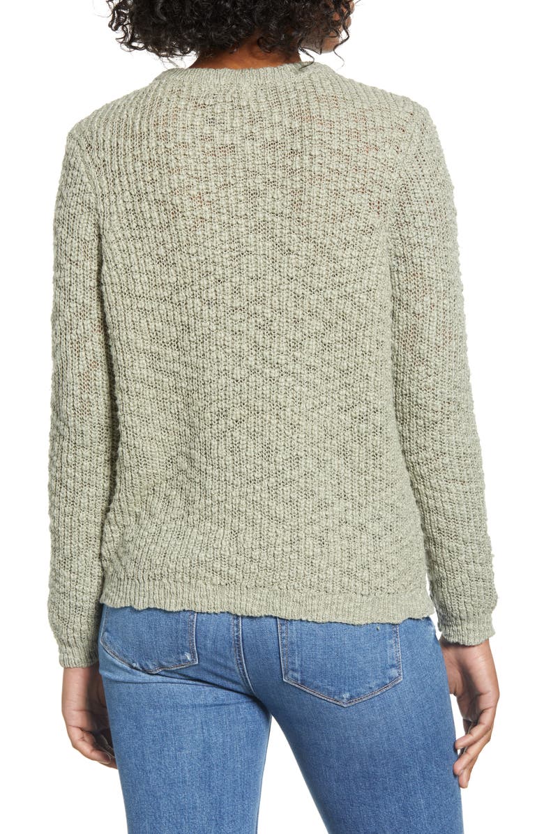 CENY Nubby Crewneck Sweater, Alternate, color, 