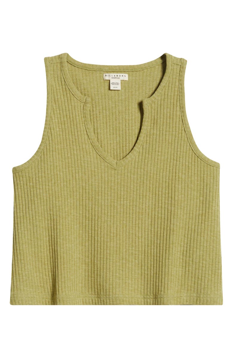 Billabong Aya Rib Tank, Alternate, color, Avocado