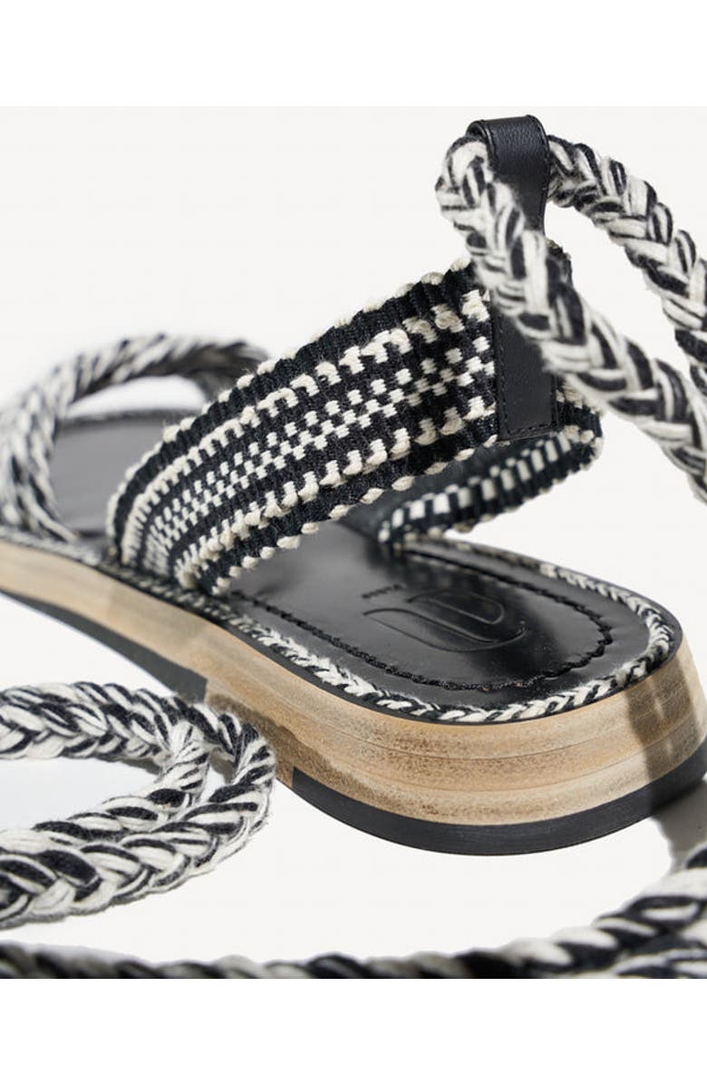 Amambaih Graciela Sandals, Alternate, color, Ivory-Black