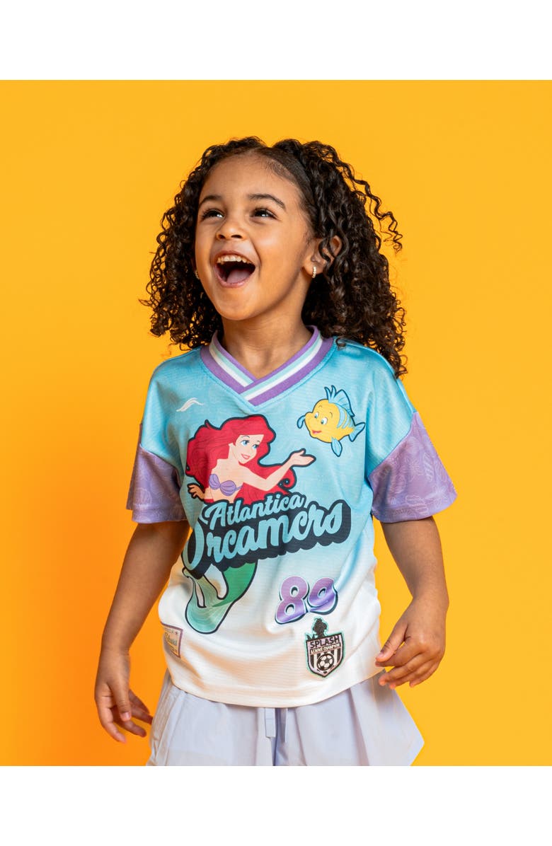 Disney Princess Athletic Short Sleeve T-Shirt, Main, color, Ariel Flounder Blue