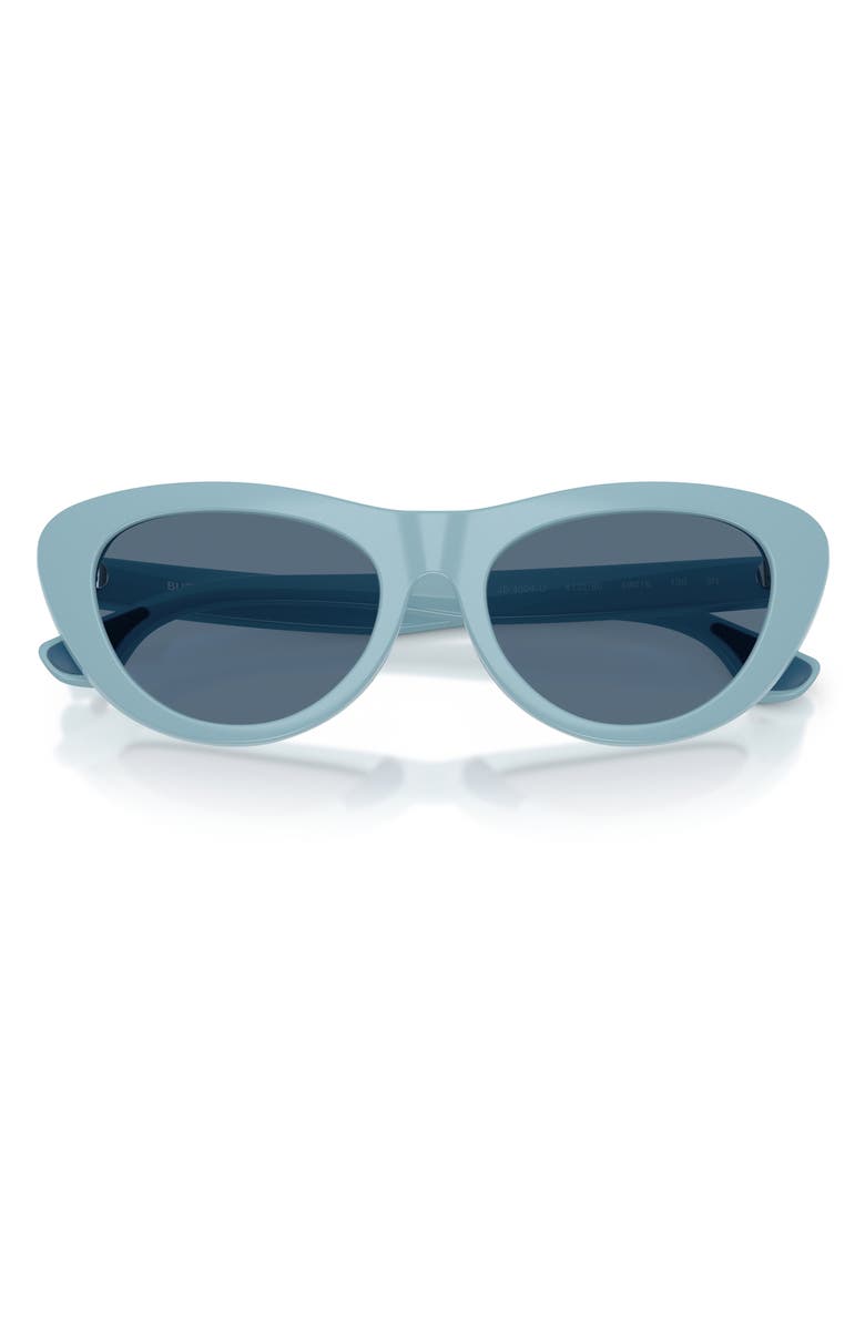 Burberry Kids' 49mm Small Cat Eye Sunglasses, Alternate, color, Light Blue / Dark Blue