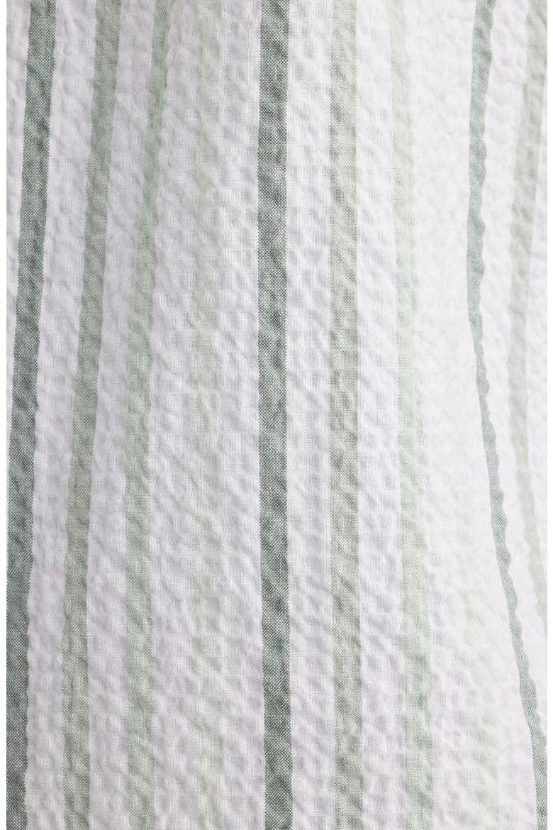 Nova Wave Silve Stripe Short Sleeve Seersucker Button-Up Shirt, Alternate, color, DUSTY SAGE