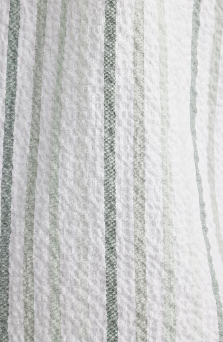 Tommy Bahama Nova Wave Silve Stripe Short Sleeve Seersucker Button-Up Shirt, Alternate, color, Dusty Sage