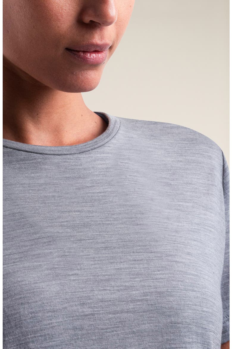 Lyocell & Merino Blend 125 Cool-Lite Sphere T-Shirt, Alternate, color, METRO HEATHER