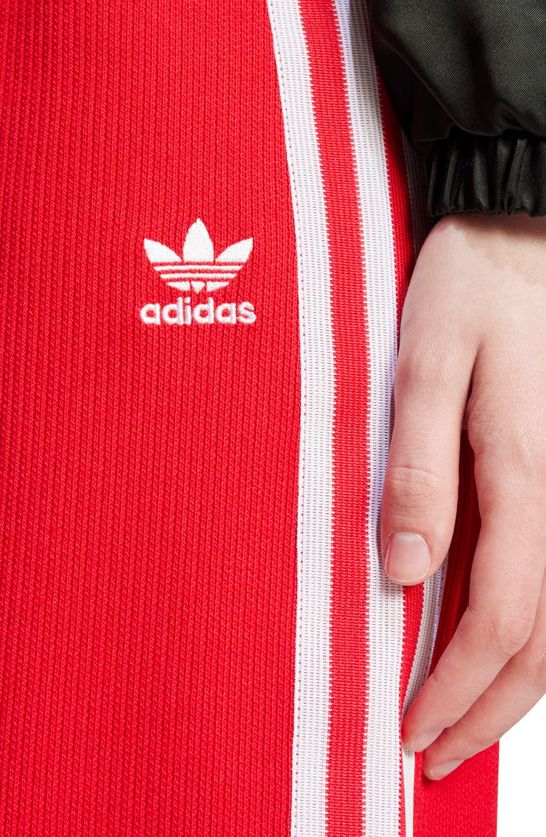 adidas Originals Adicolor 3-Stripes Knit Midi Skirt, Alternate, color, Better Scarlet