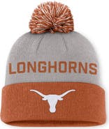 Nike Men's Nike Gray/Texas Orange Texas Longhorns Primetime Peak Cuffed Knit Hat with Pom