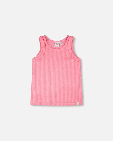 Sleeveless Straight Fit Rib Tank Top (Toddler, Little Kid & Big Kid)