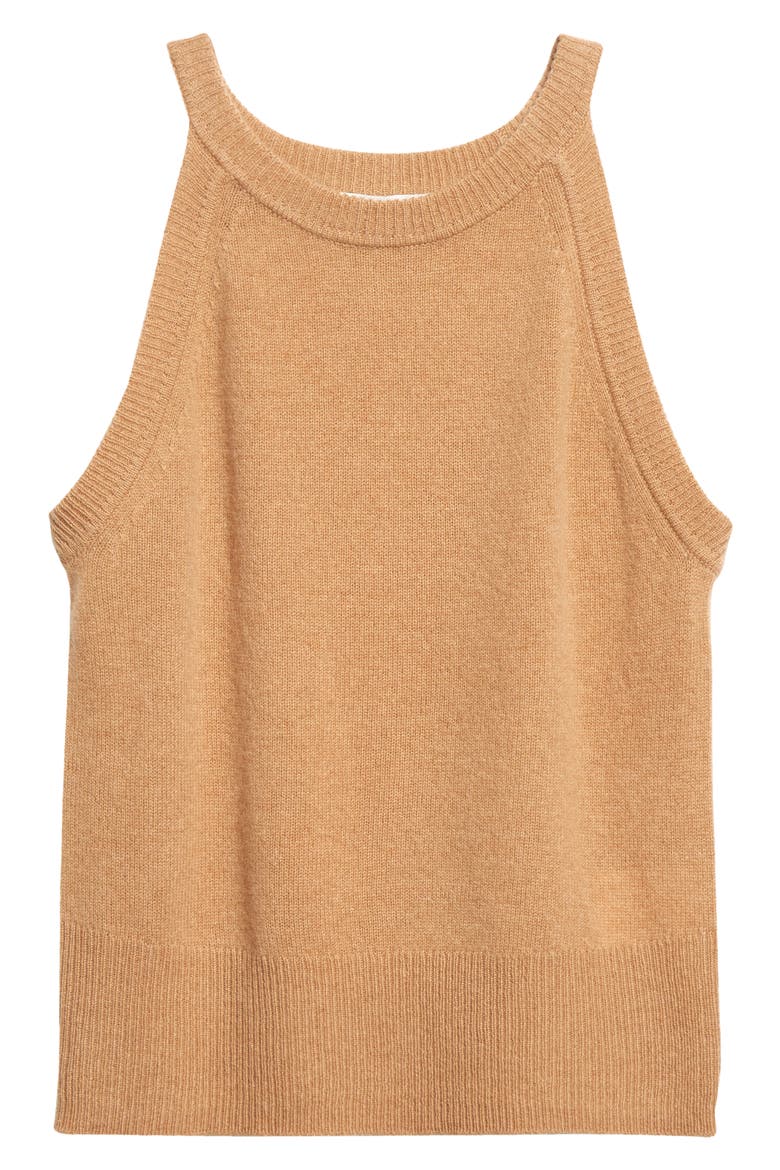 Myrick Cashmere Sweater Tank, Alternate, color, CAMEL