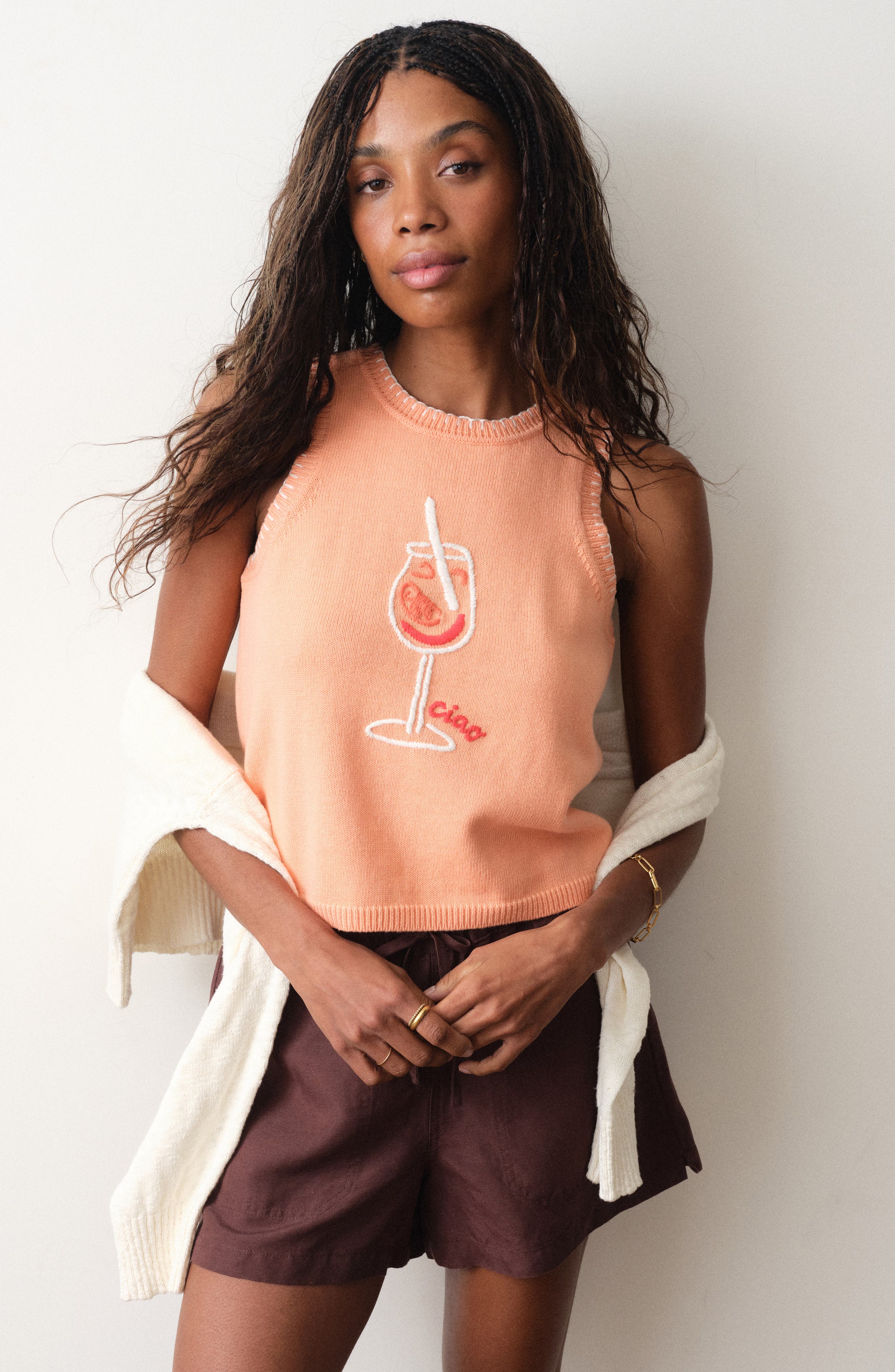 Marisol Cotton Sweater Vest (Women) | Nordstrom