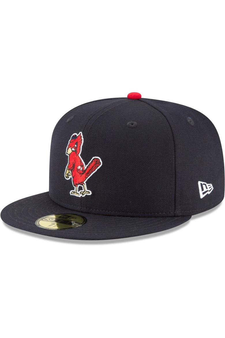Men's New Era Navy St. Louis Cardinals Cooperstown Collection Wool 59FIFTY Fitted Hat, Main, color, Navy