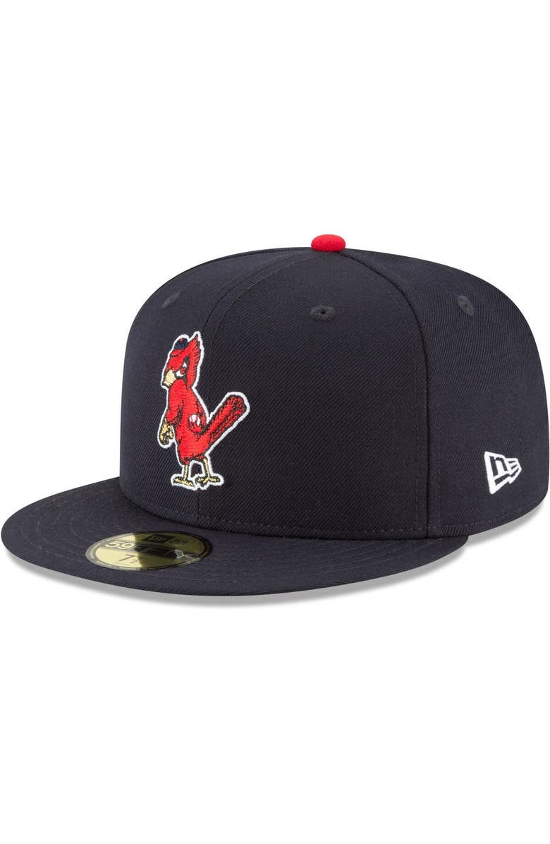 New Era Men's New Era Navy St. Louis Cardinals Cooperstown Collection Wool 59FIFTY Fitted Hat, Main, color, Navy