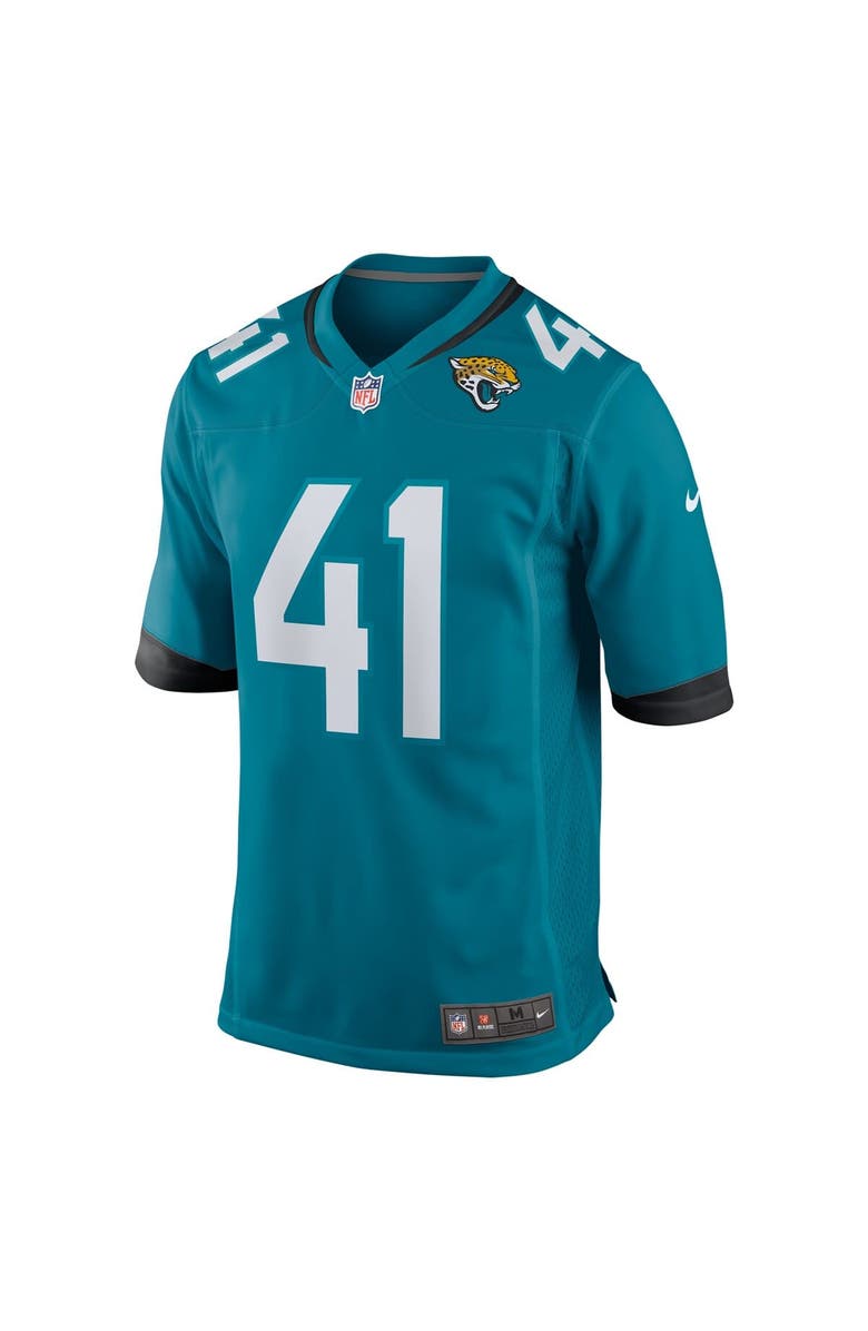 Nike Men's Nike Josh Hines-Allen Teal Jacksonville Jaguars Player Game Jersey, Alternate, color, Teal