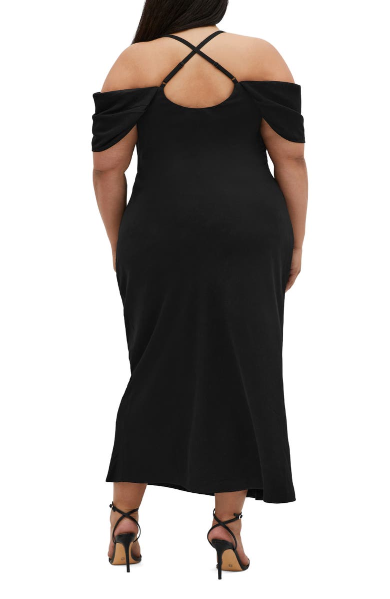 City Chic Cady Cold Shoulder Dress, Alternate, color, 