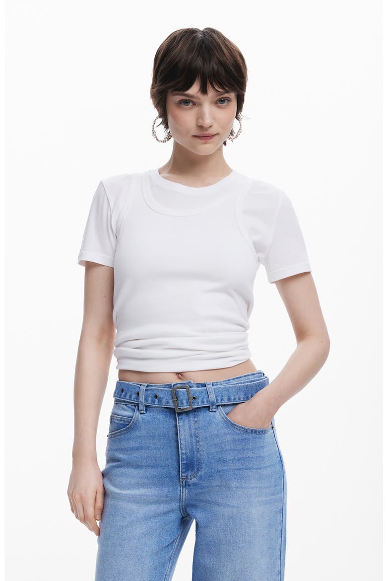 Floral Embroidered Belted Crop Wide Leg Jeans, Alternate, color, MEDIUM BLUE