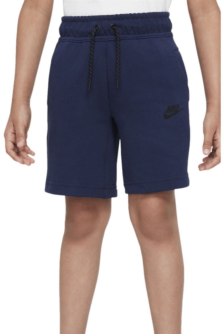 Sportswear Kids' Tech Fleece Sweat Shorts, Main, color, MIDNIGHT NAVY/ BLACK