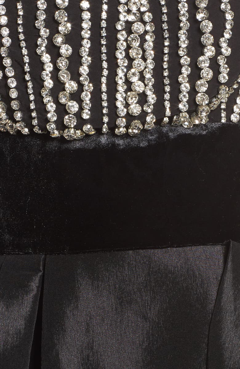 Mac Duggal Crystal & Satin Ballgown, Alternate, color, 