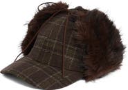Steve Madden Rory Brushed Plaid Baseball Cap