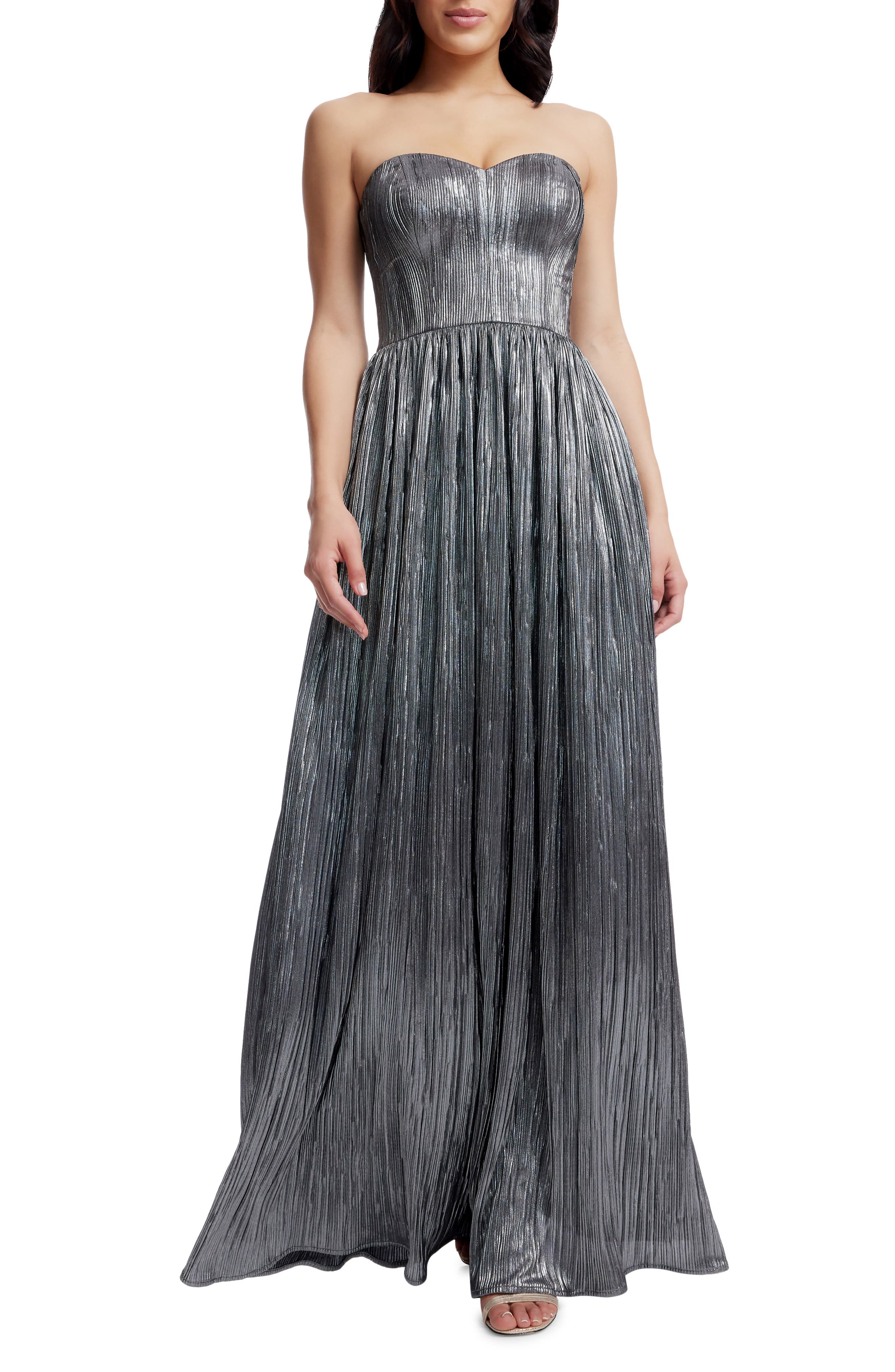 dress the population audrina pliss maxi gown Dress The Population Audrina Plisse Maxi Gown