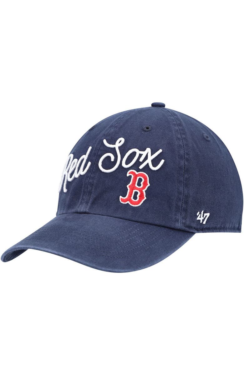 '47 Women's '47 Navy Boston Red Sox Millie Clean Up Adjustable Hat, Main, color, 