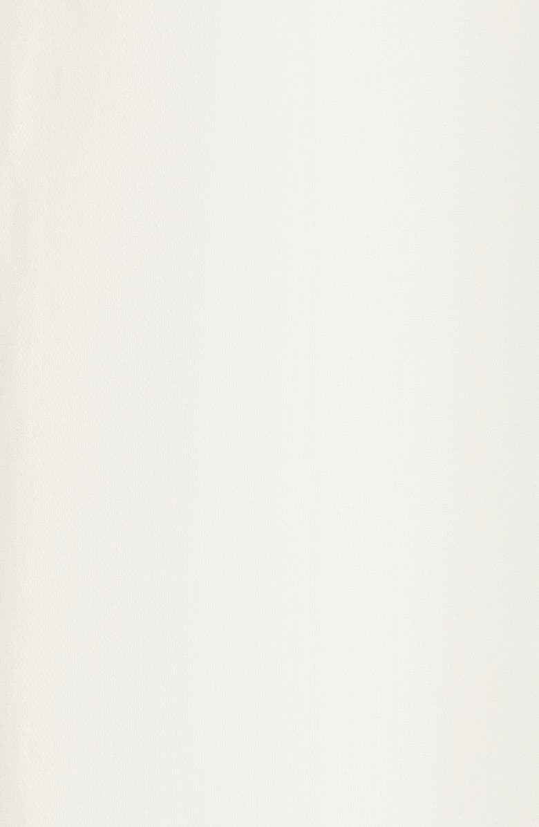 ST. JOHN High Waist Silk Blend Georgette Wide Leg Pants, Alternate, color,