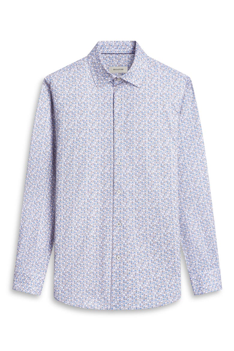 James OoohCotton® Mosaic Print Button-Up Shirt, Alternate, color, CINNAMON