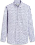 Bugatchi James OoohCotton® Mosaic Print Button-Up Shirt