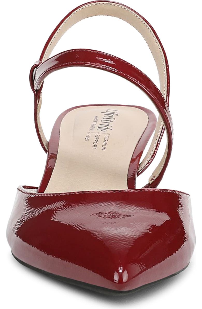 LifeStride Minimalist Pointed Toe Pump, Alternate, color, Dark Cherry