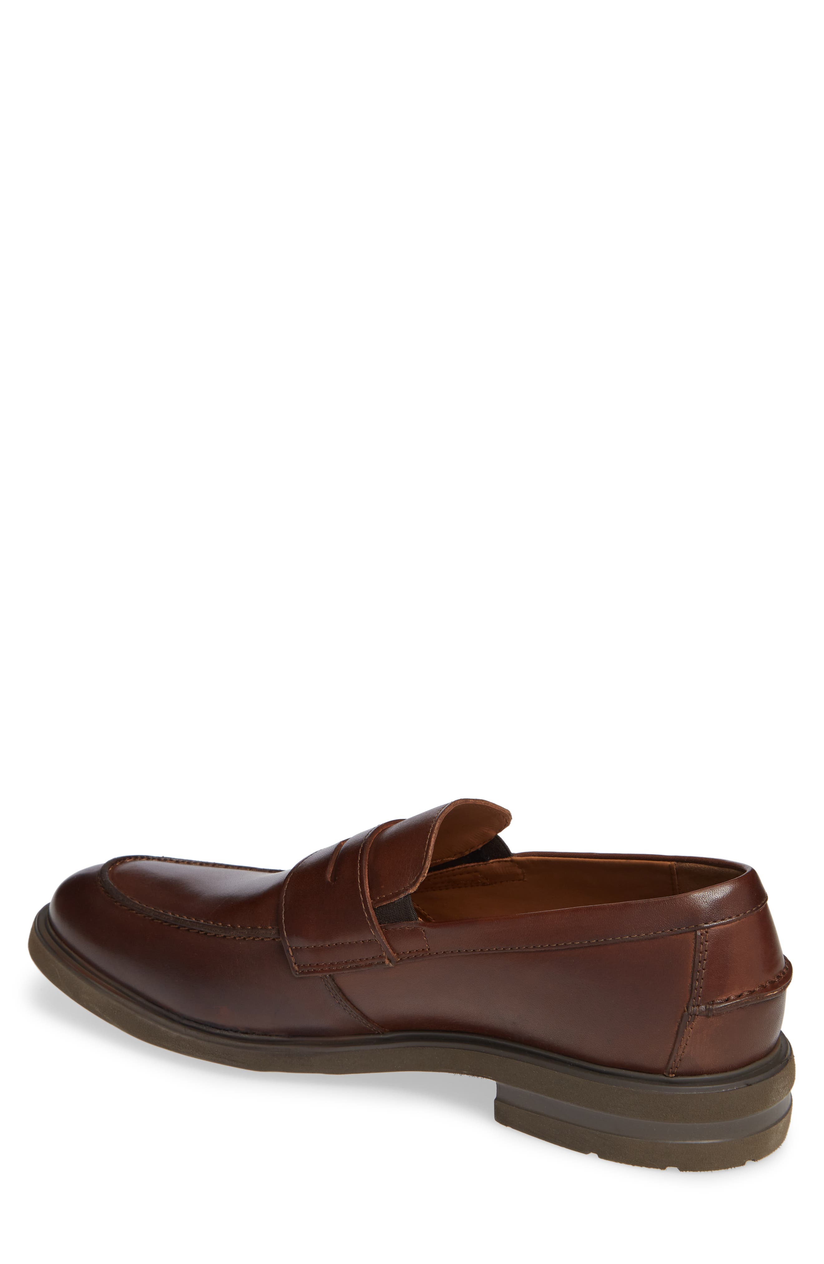 Orelien Penny Loafer, Alternate, color, HAZELNUT LEATHER