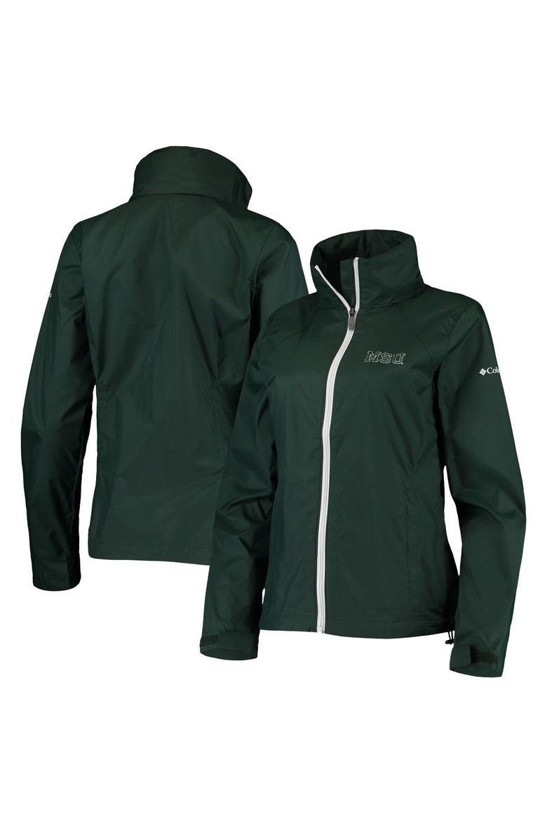 Women's Columbia Green Michigan State Spartans Switchback Full-Zip Hoodie Jacket, Main, color, Green
