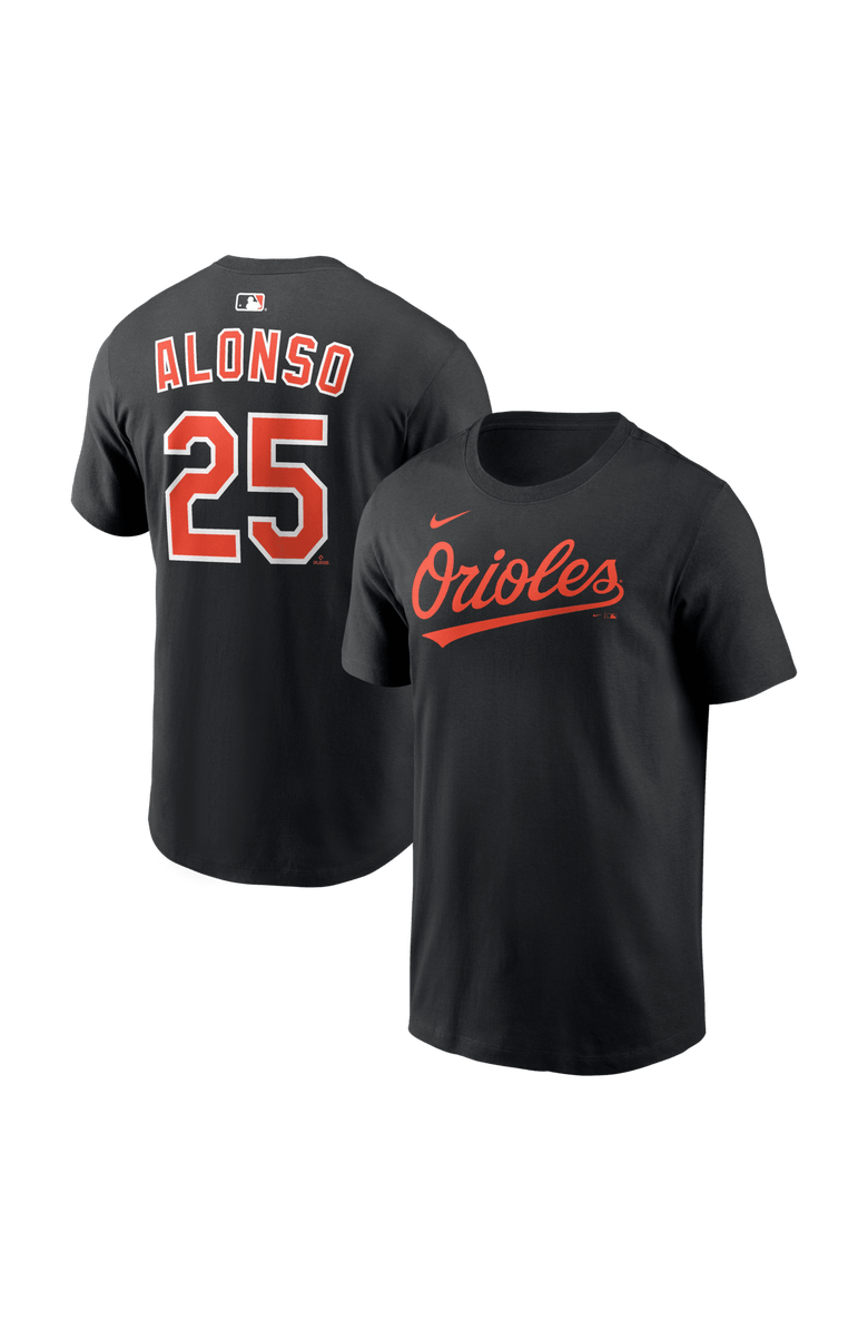 Nike Men's Nike Pete Alonso Black Baltimore Orioles Home Name & Number T-Shirt, Main, color, 