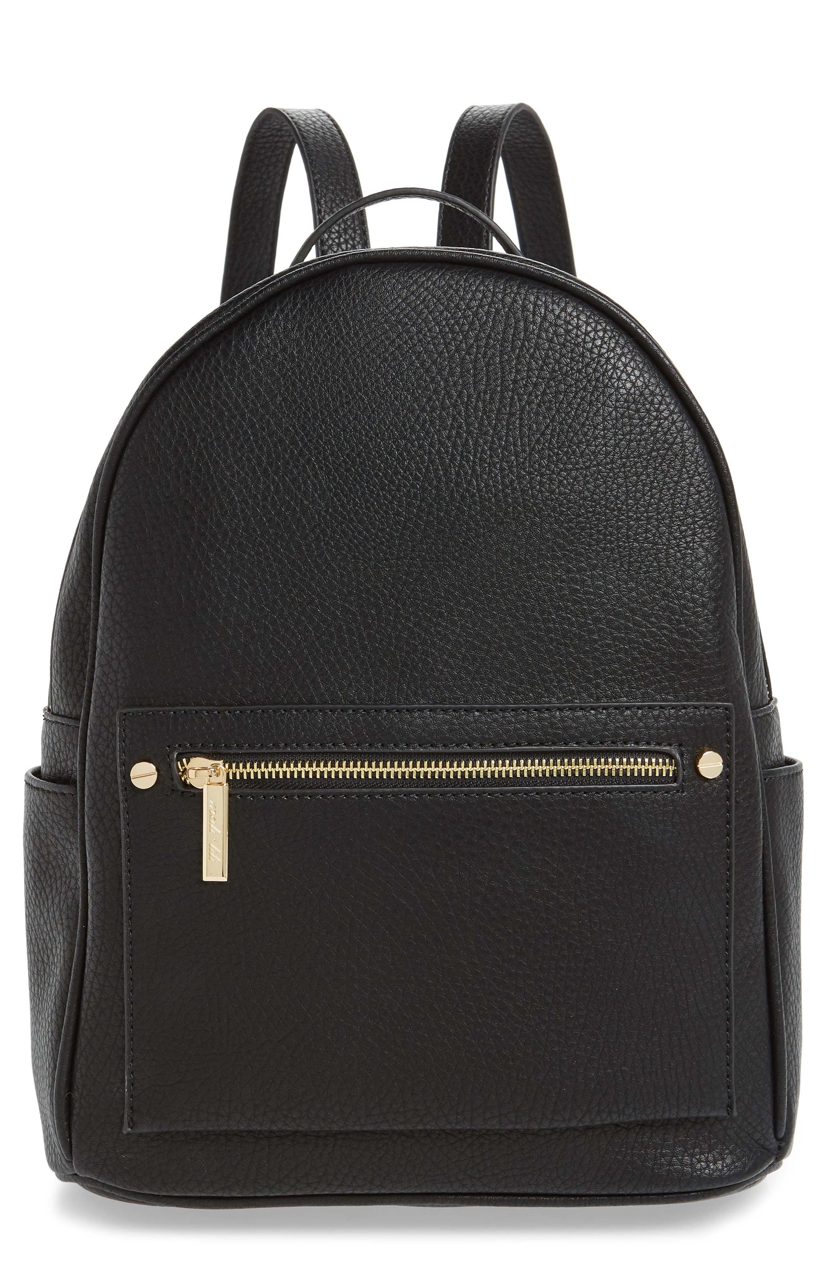 Mali + Lili Addie Vegan Leather Backpack, Main, color, 
