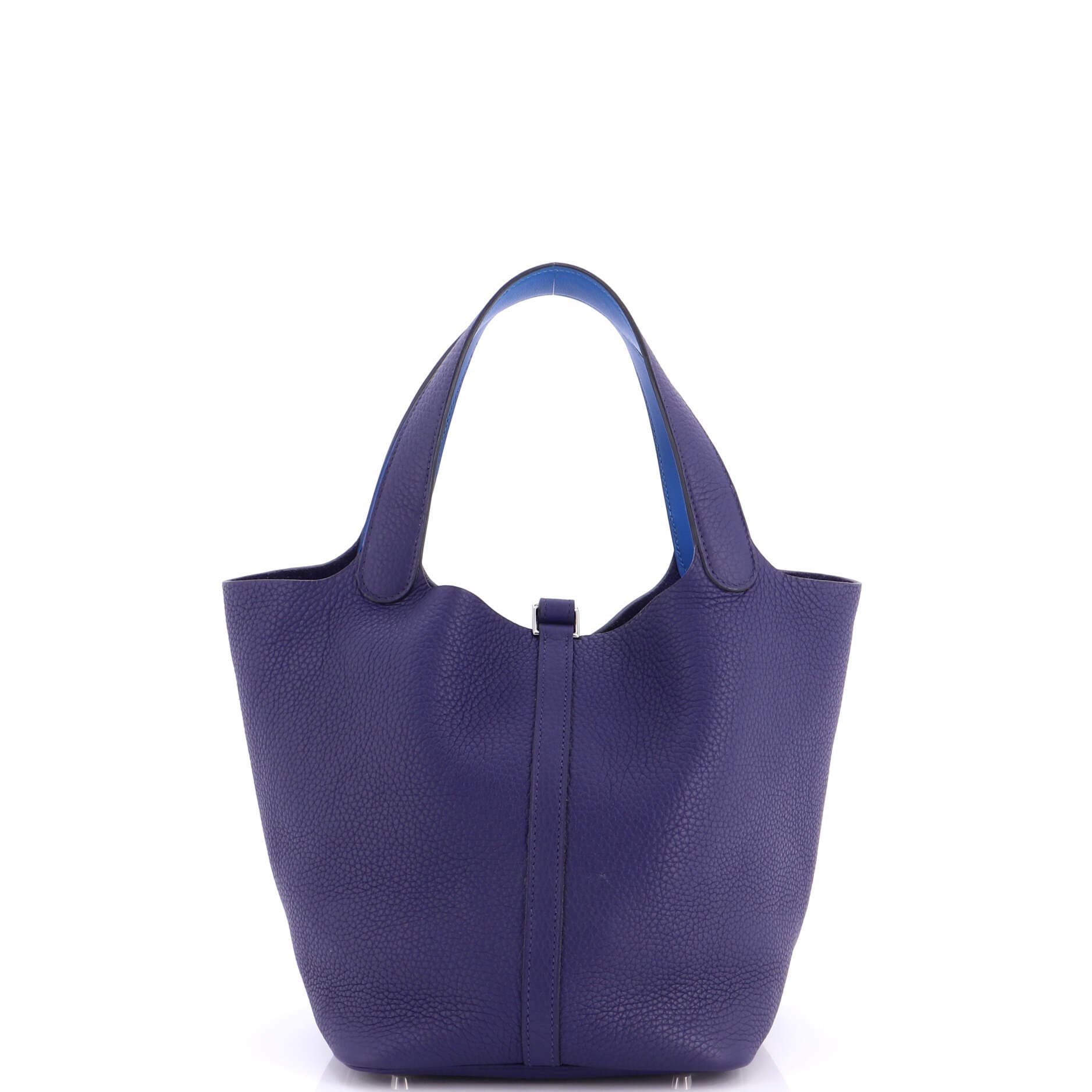 Eclat Picotin Lock Bag Clemence MM, Alternate, color, Blue