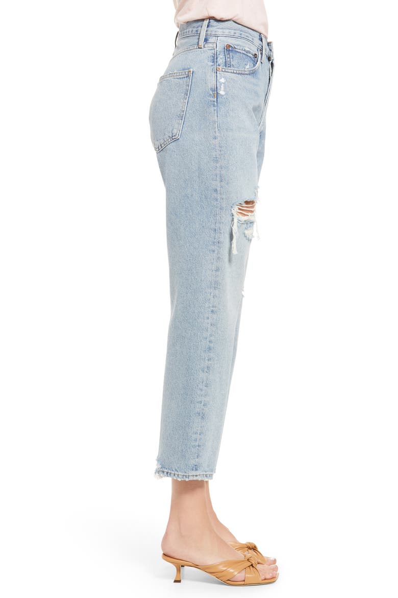 '90s Ripped Crop Loose Fit Jeans, Alternate, color, ECHO