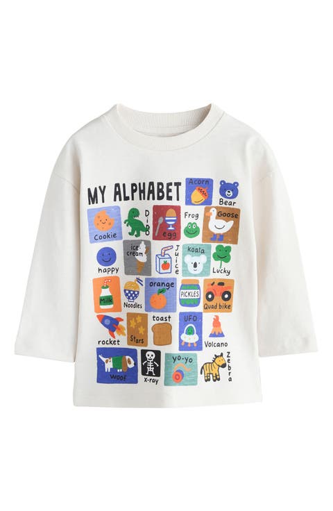 Kids' Alphabet Long Sleeve Graphic T-Shirt