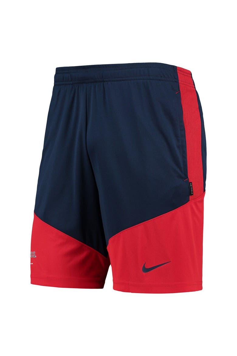 Men's Nike Navy/Red Ole Miss Rebels Performance Player Shorts, Alternate, color, Navy