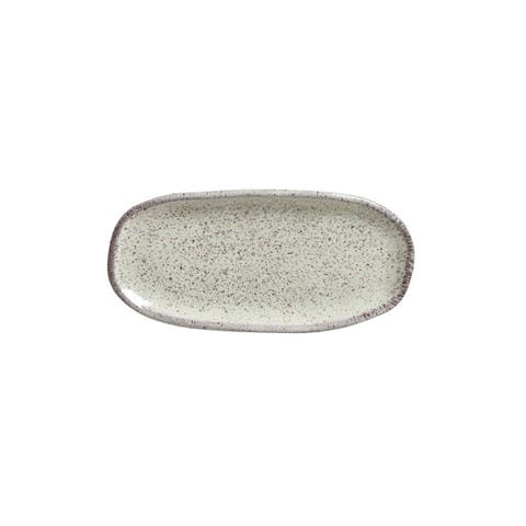 Shallow Organic Oval Platter Mini Set of 4