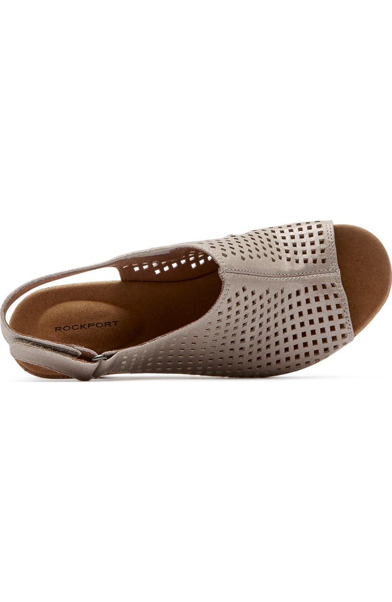 Rockport Briah Perforated Wedge Sandal - Wide Width Available, Alternate, color,