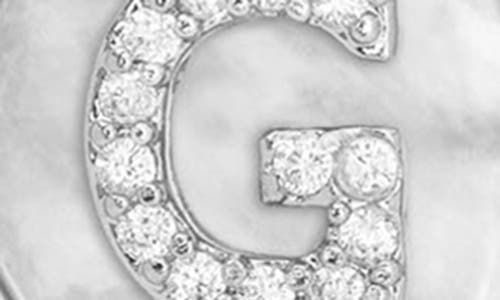 Melinda Maria Baby Love Letters Initial Pendant Necklace In Silver G
