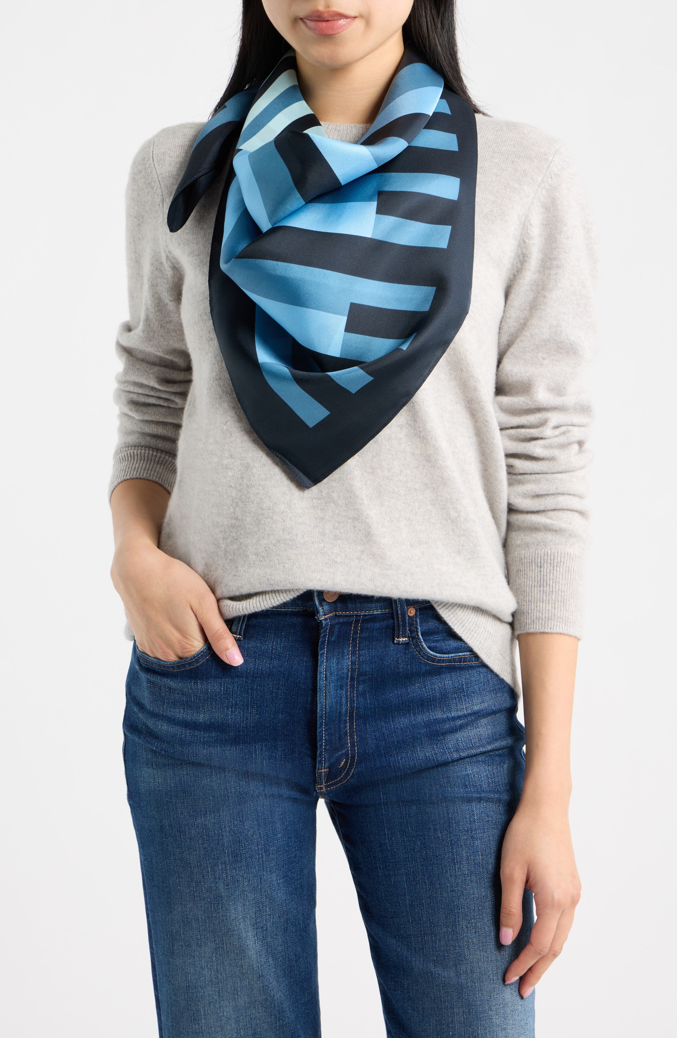 NAVY MIXED STRIPE