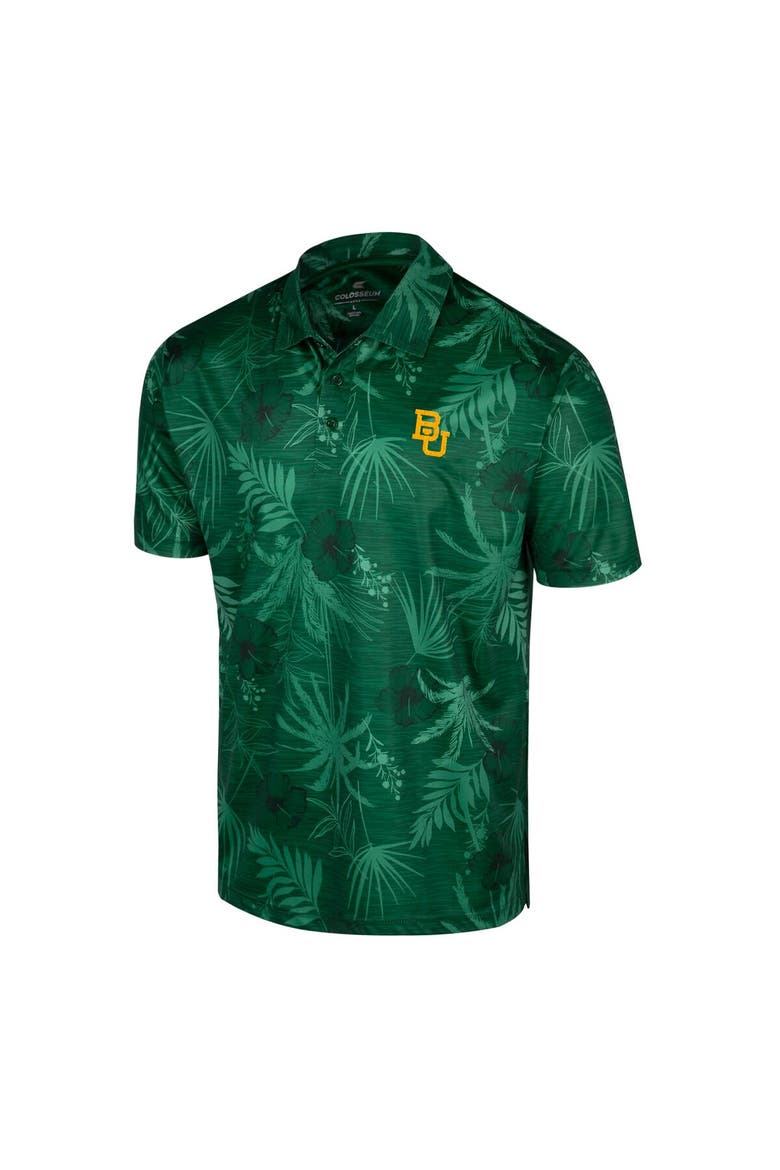 Men's Colosseum Green Baylor Bears Palms Team Polo, Alternate, color, Green